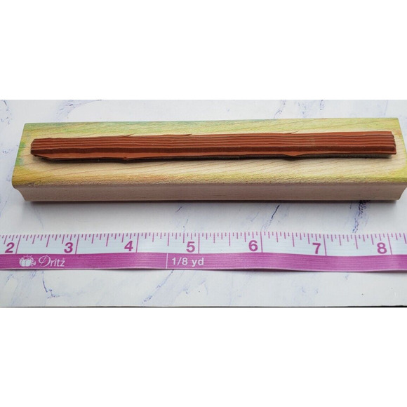 Stampin' Up Many Lines 6 Inch Border Wood Mounted Rubber Stamp - Picture 6 of 7